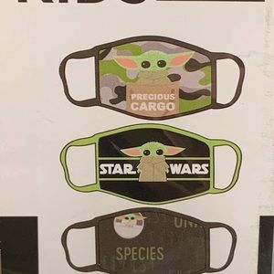 Mandalorian Baby Yoda Kids Facemasks